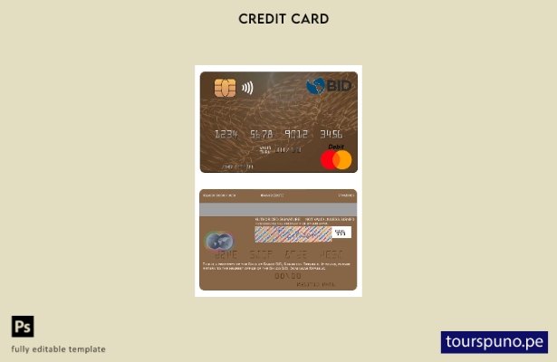 lista para imprimir plantilla mastercard BID del Banco República Dominicana